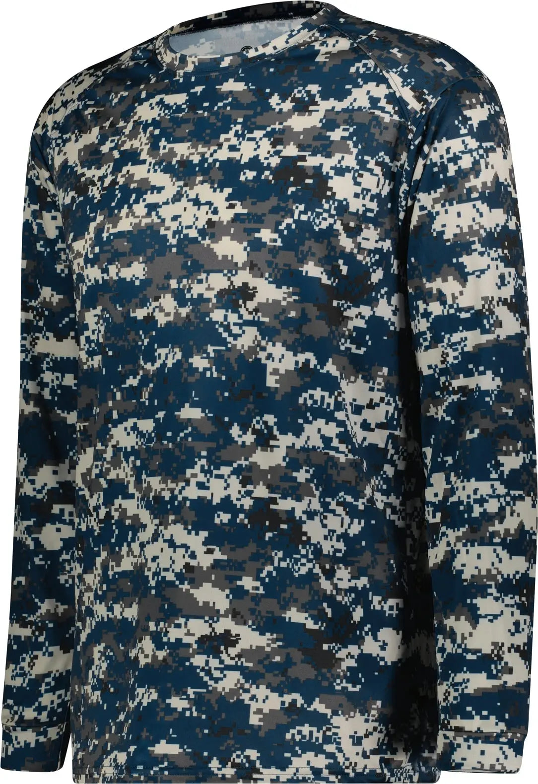 Badger Sport 2184 Youth Digital L/s Tee - Navy - Xs