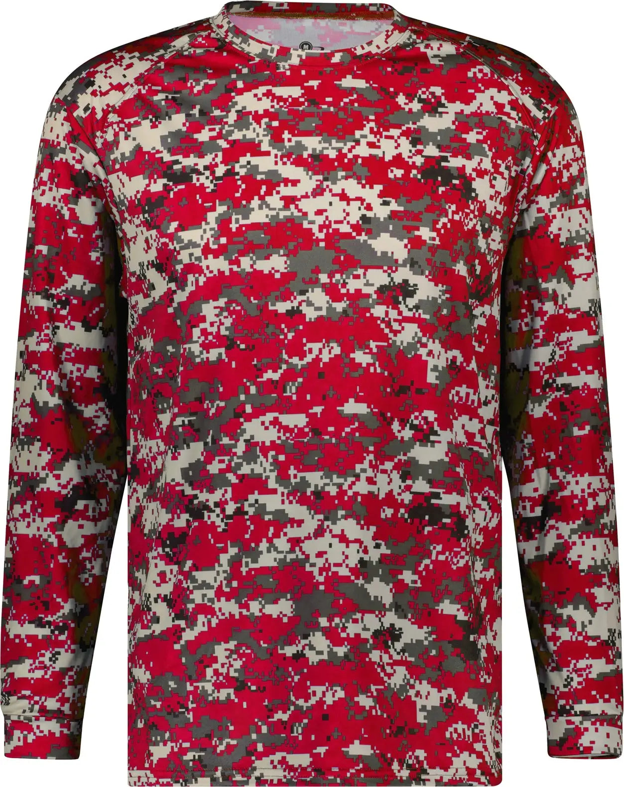 Badger Sport 2184 Youth Digital L/s Tee - Red - Xs