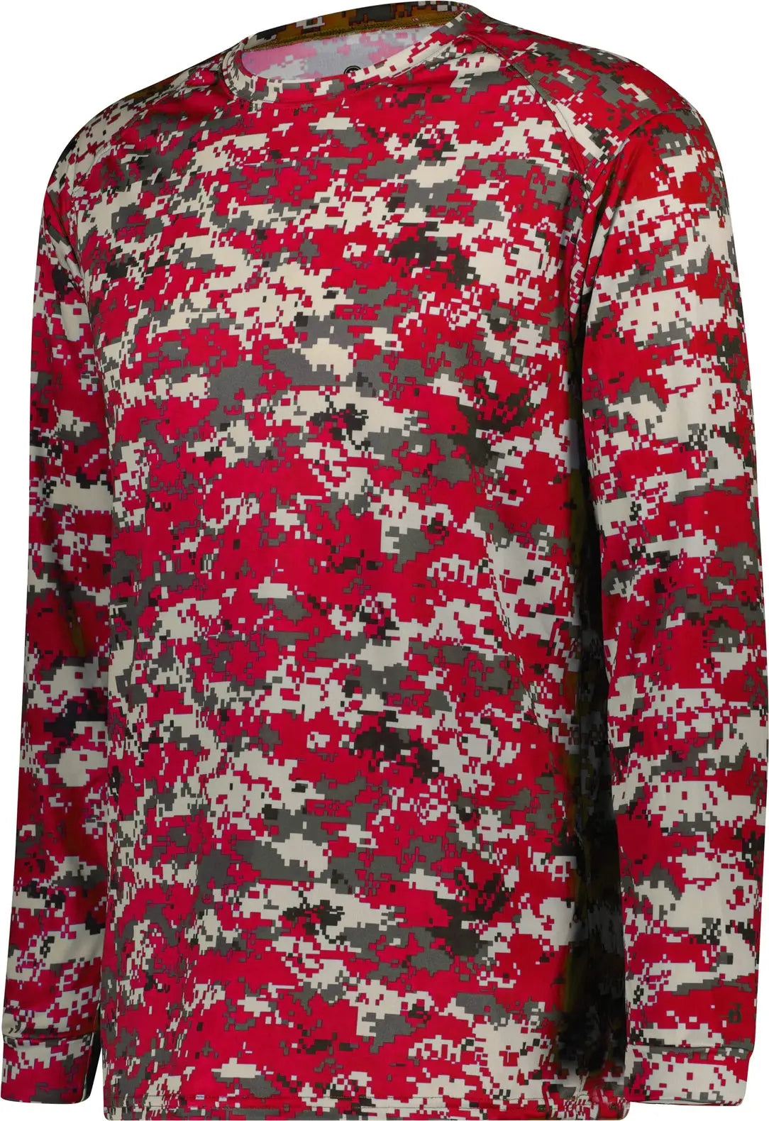 Badger Sport 2184 Youth Digital L/s Tee - Red - Xs