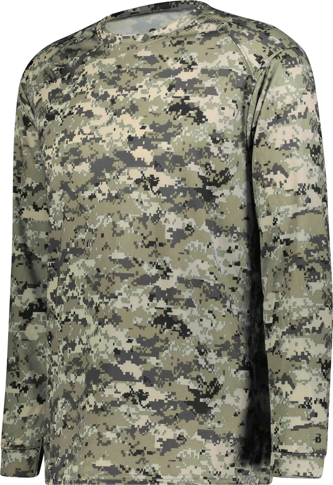 Badger Sport 2184 Youth Digital L/s Tee - Sand - Xs