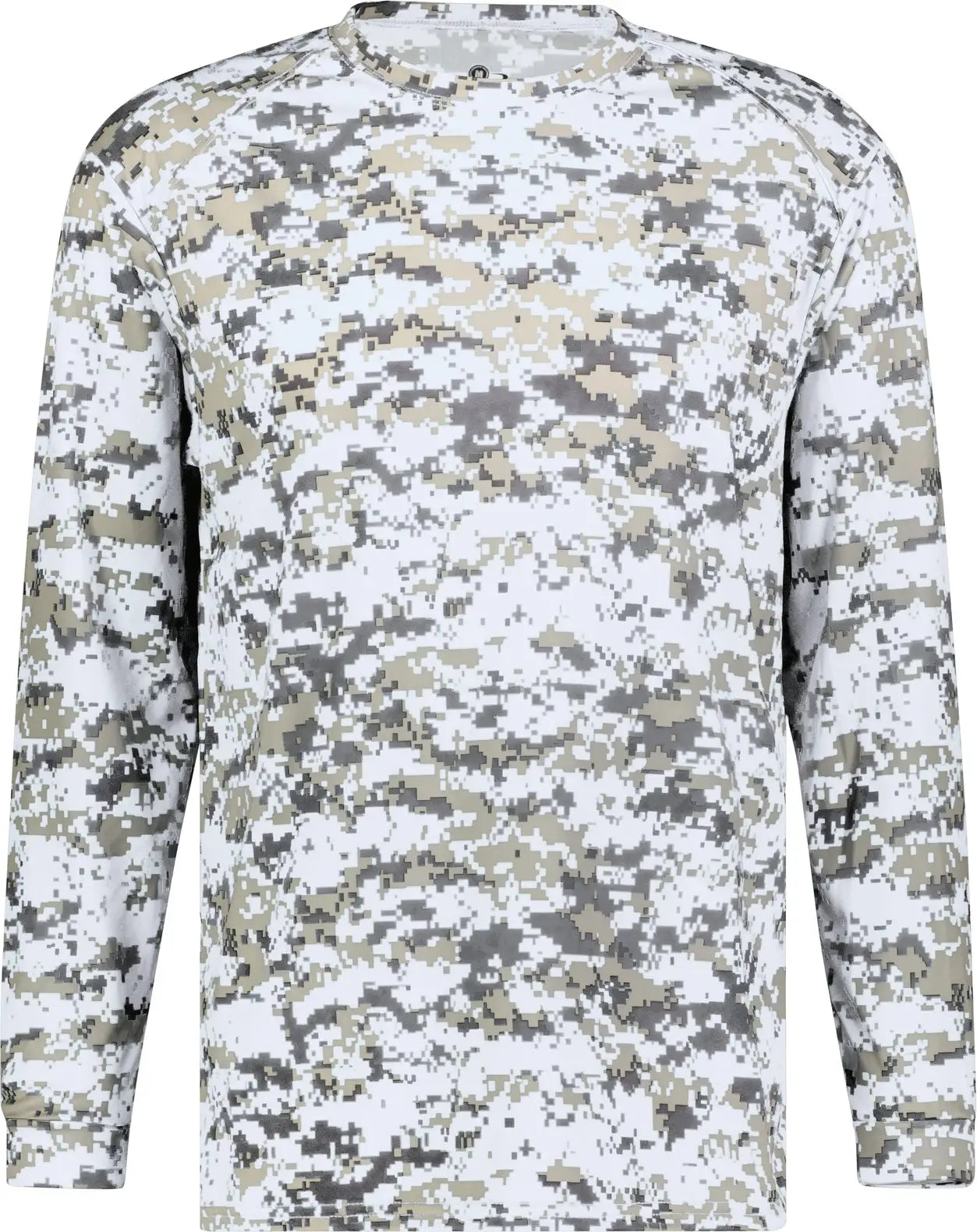 Badger Sport 2184 Youth Digital L/s Tee - White - Xs