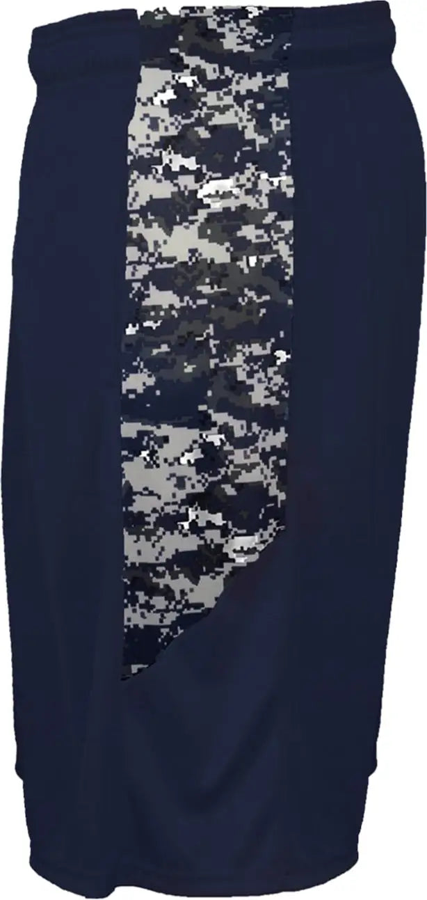 Badger Sport 2189 Digital Panel Youth Short - Navy