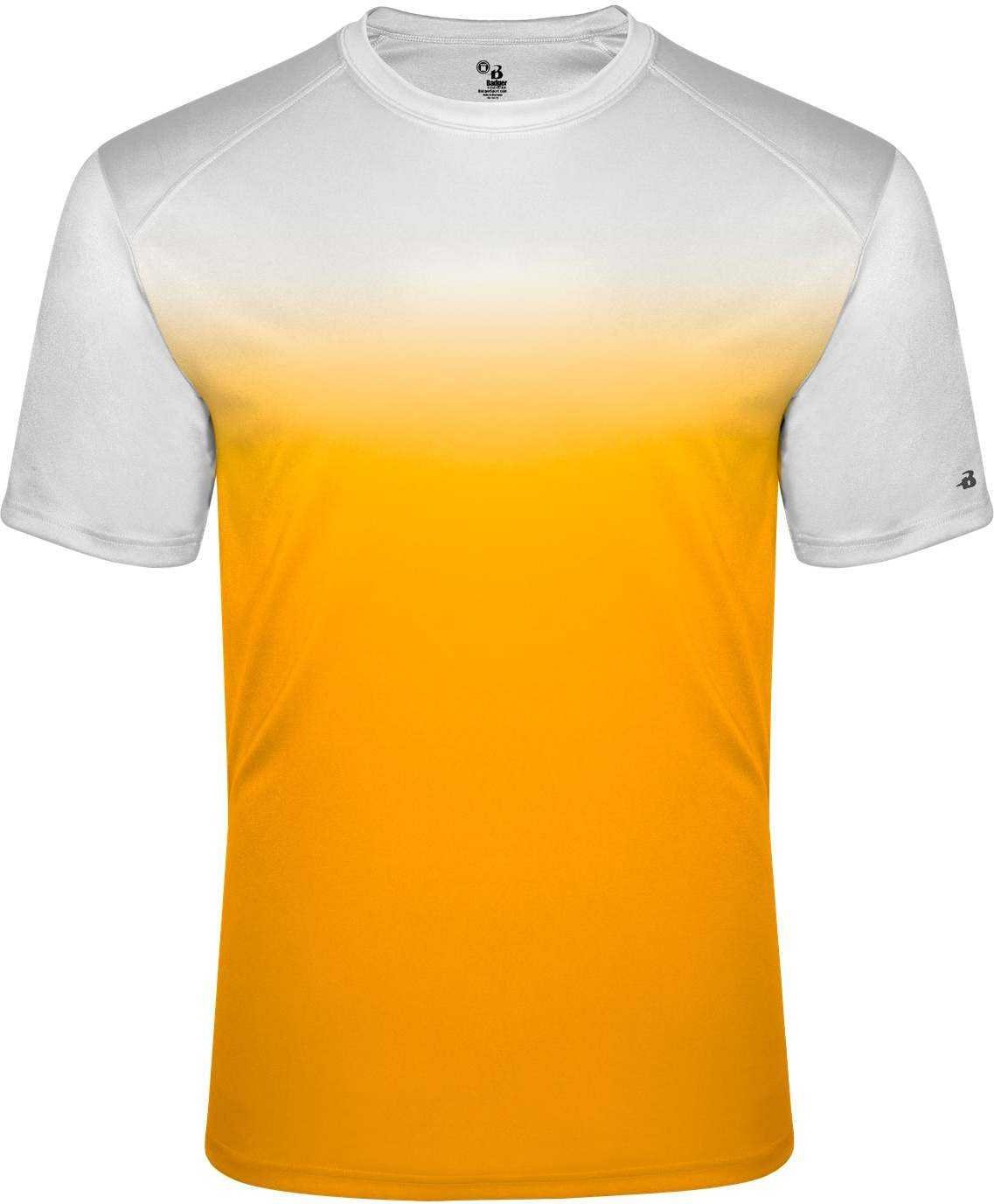 Badger Sport 2203 Ombre Youth Tee - White Gold