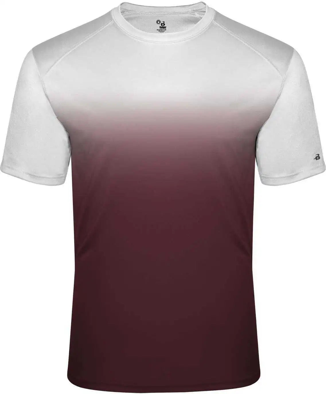 Badger Sport 2203 Ombre Youth Tee - White Marron
