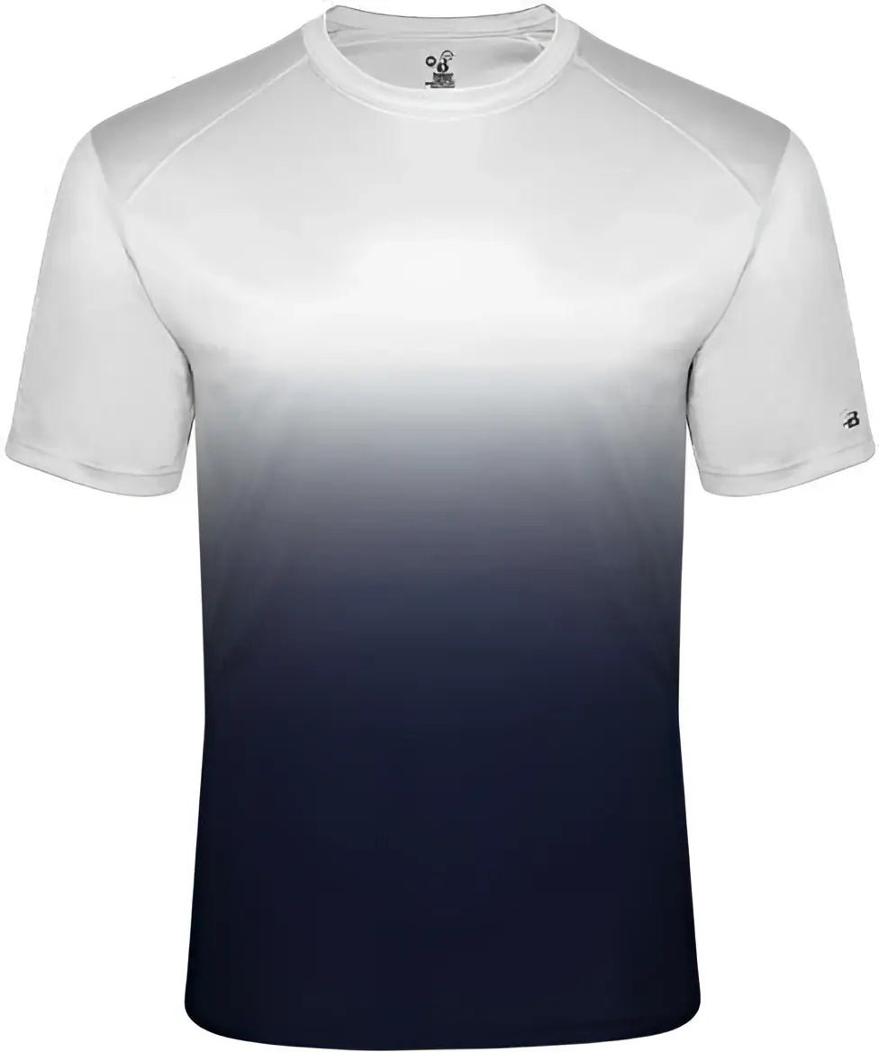 Badger Sport 2203 Ombre Youth Tee - White Navy - Xl