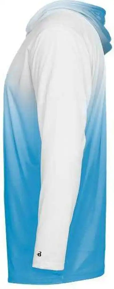 Badger Sport 2205 Ombre Youth Hoodie Tee - Columbia Blue