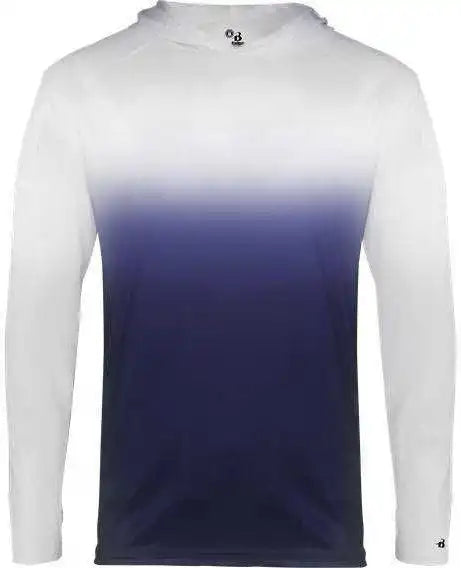 Badger Sport 2205 Ombre Youth Hoodie Tee - Navy