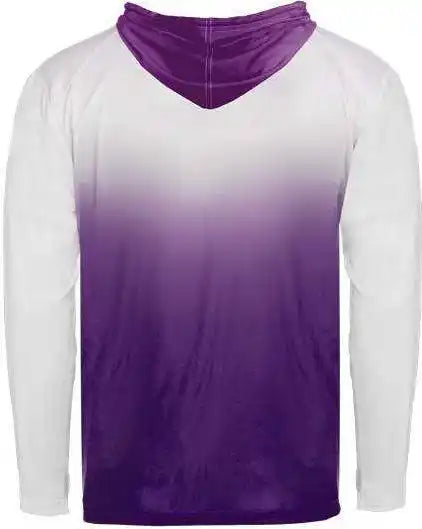 Badger Sport 2205 Ombre Youth Hoodie Tee - Purple
