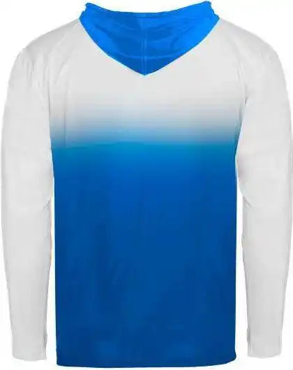 Badger Sport 2205 Ombre Youth Hoodie Tee - Royal