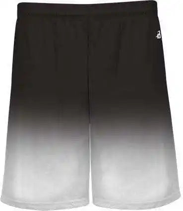 Badger Sport 2206 Ombre Youth Short - Black White
