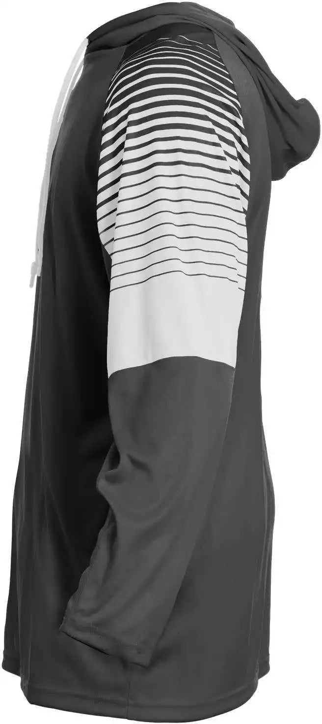 Badger Sport 2211 Lineup Youth Hoodie Tee - Graphite