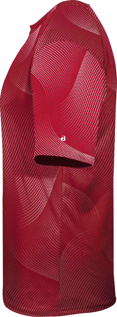 Badger Sport 2213 Warp Youth Tee - Red