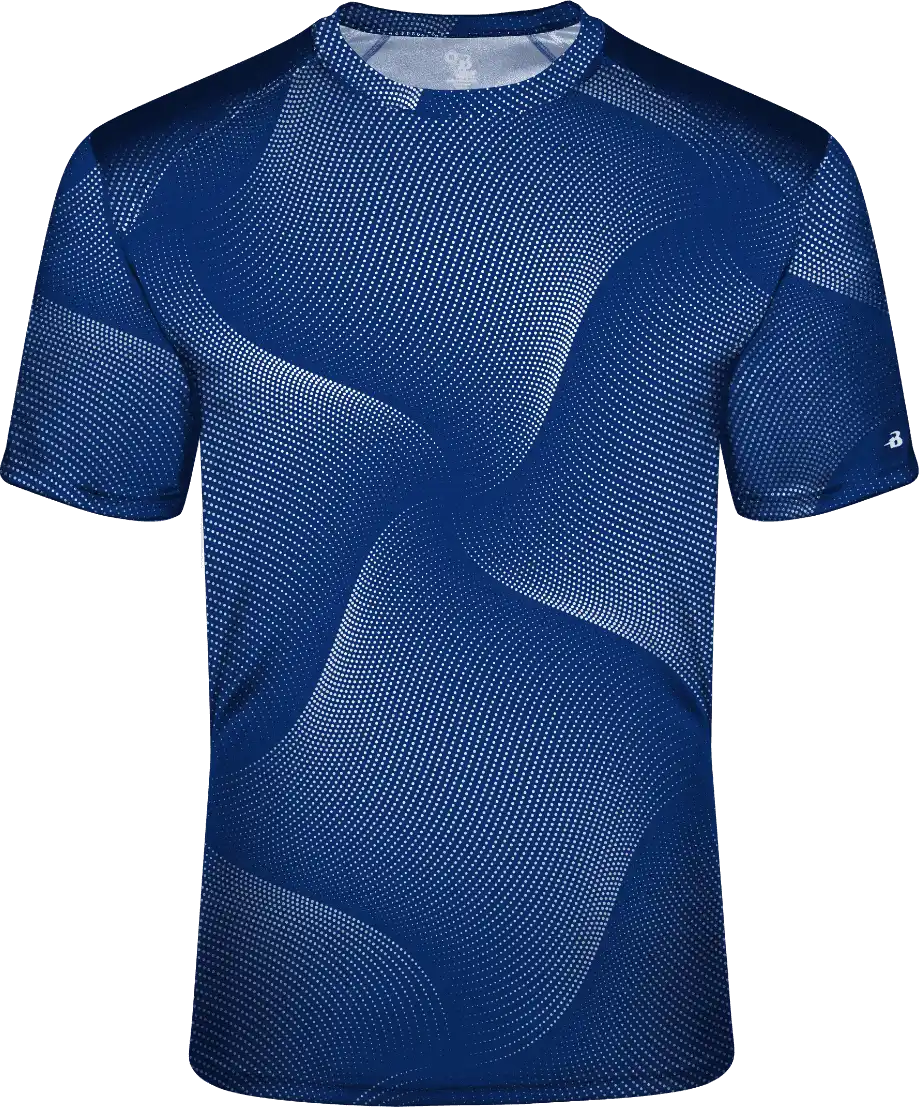 Badger Sport 2213 Warp Youth Tee - Royal