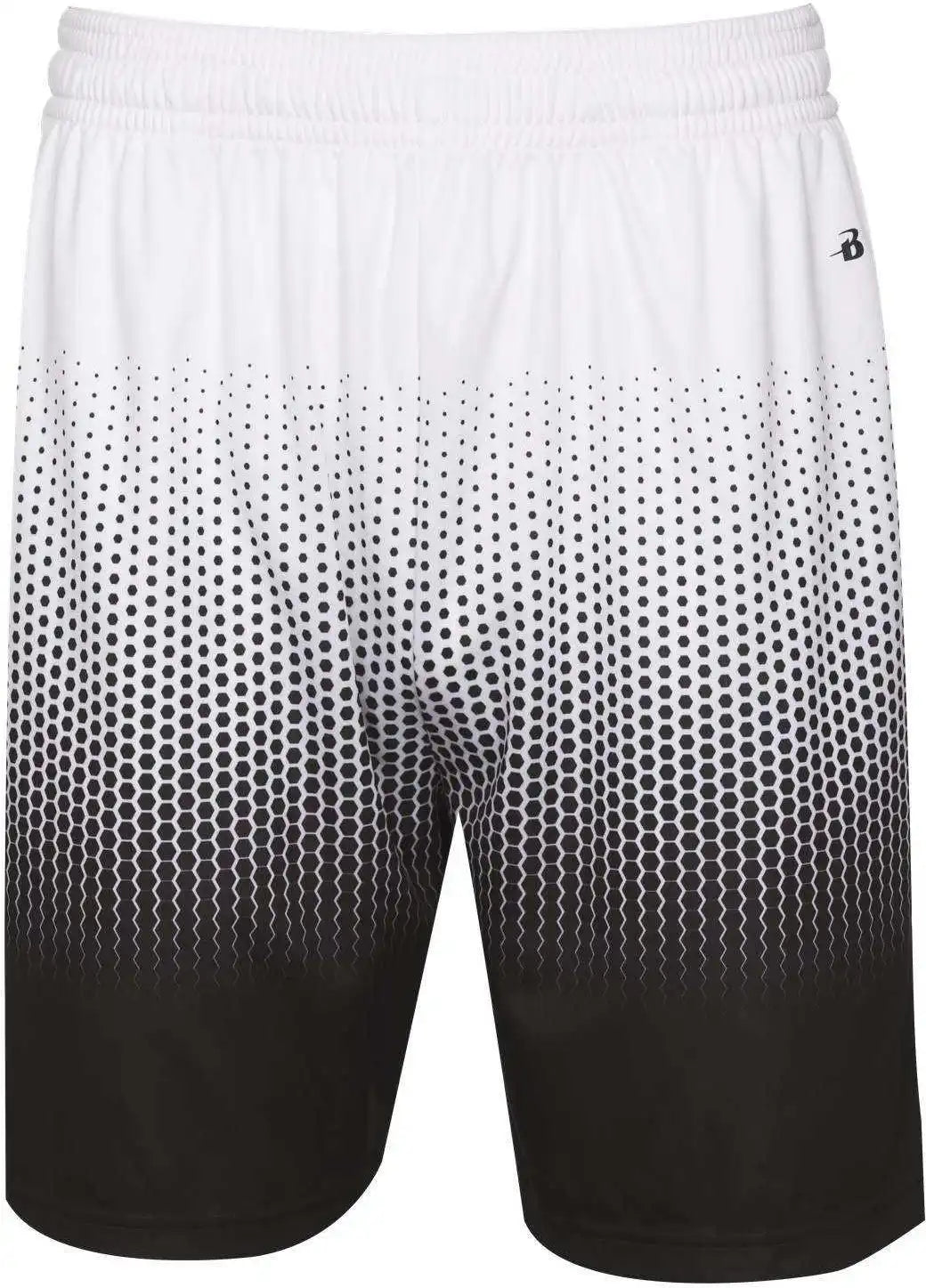 Badger Sport 2221 Hex 2.0 Youth Short - Black White