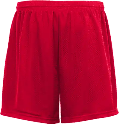Badger Sport 222500 Mesh Tricot Youth 4’’ Short - Red