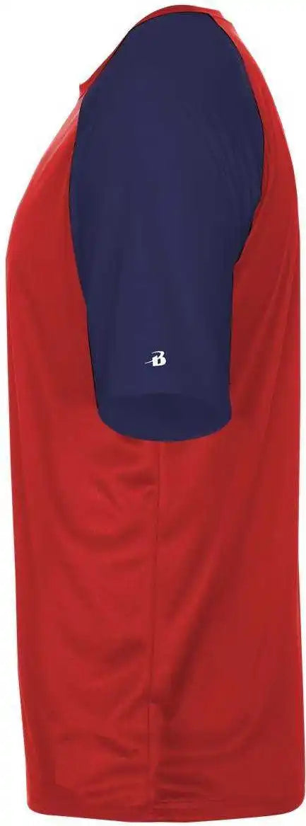 Badger Sport 2230 Breakout Youth Tee - Red Navy