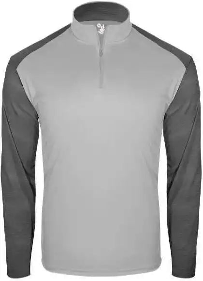 Badger Sport 2231 Breakout Youth 1/4 Zip - Silver Graphite