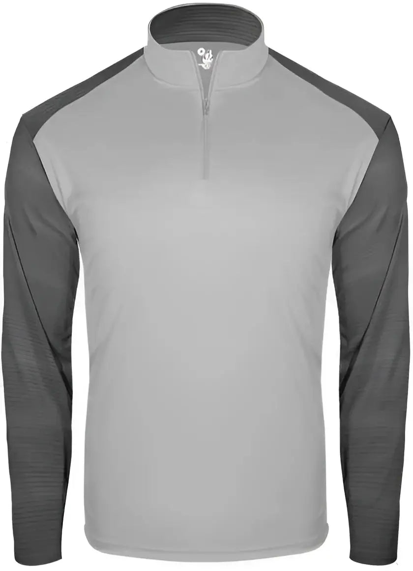 Badger Sport 2231 Breakout Youth 1/4 Zip - Silver Graphite
