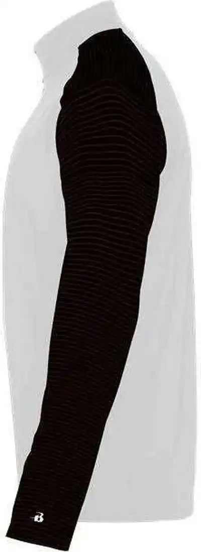 Badger Sport 2231 Breakout Youth 1/4 Zip - White Black