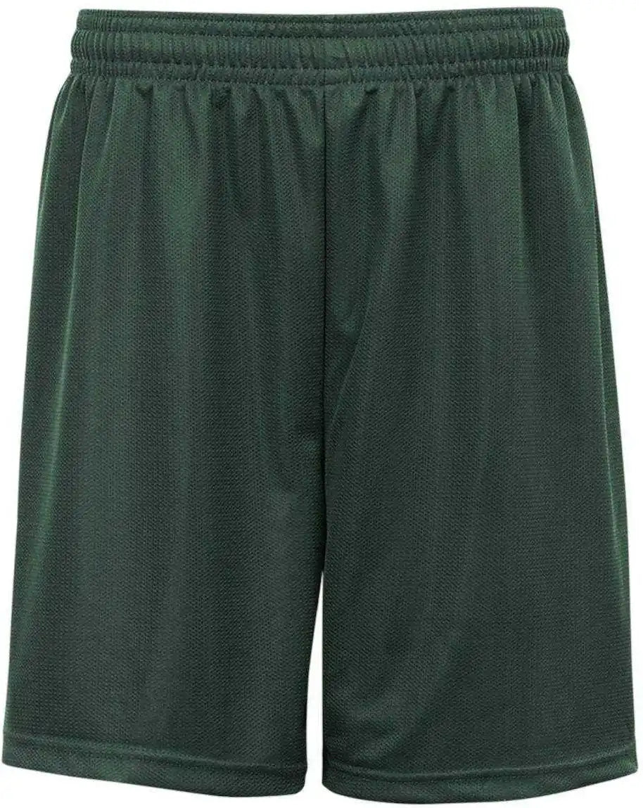 Badger Sport 2237 Youth. Mini Mesh Short Forest