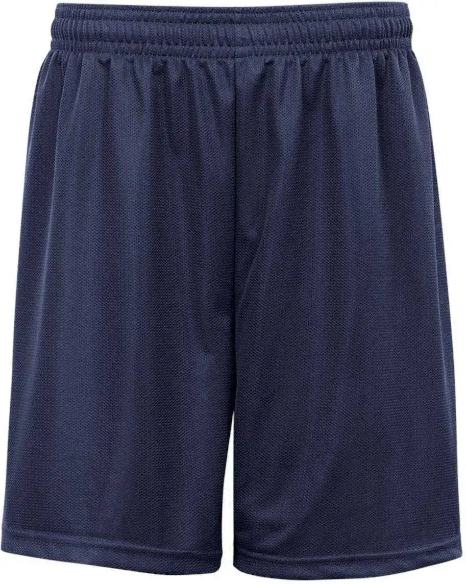 Badger Sport 2237 Youth. Mini Mesh Short - Navy