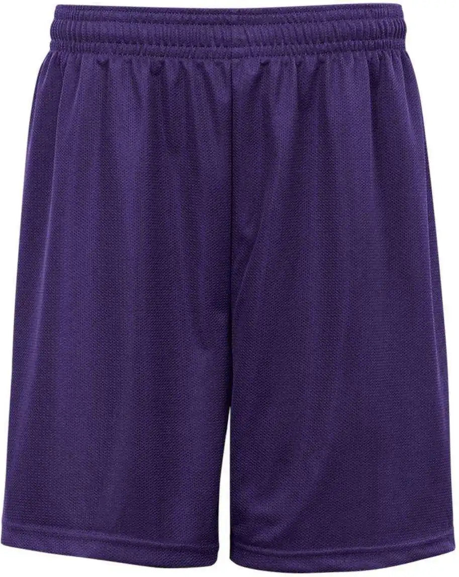 Badger Sport 2237 Youth. Mini Mesh Short - Purple