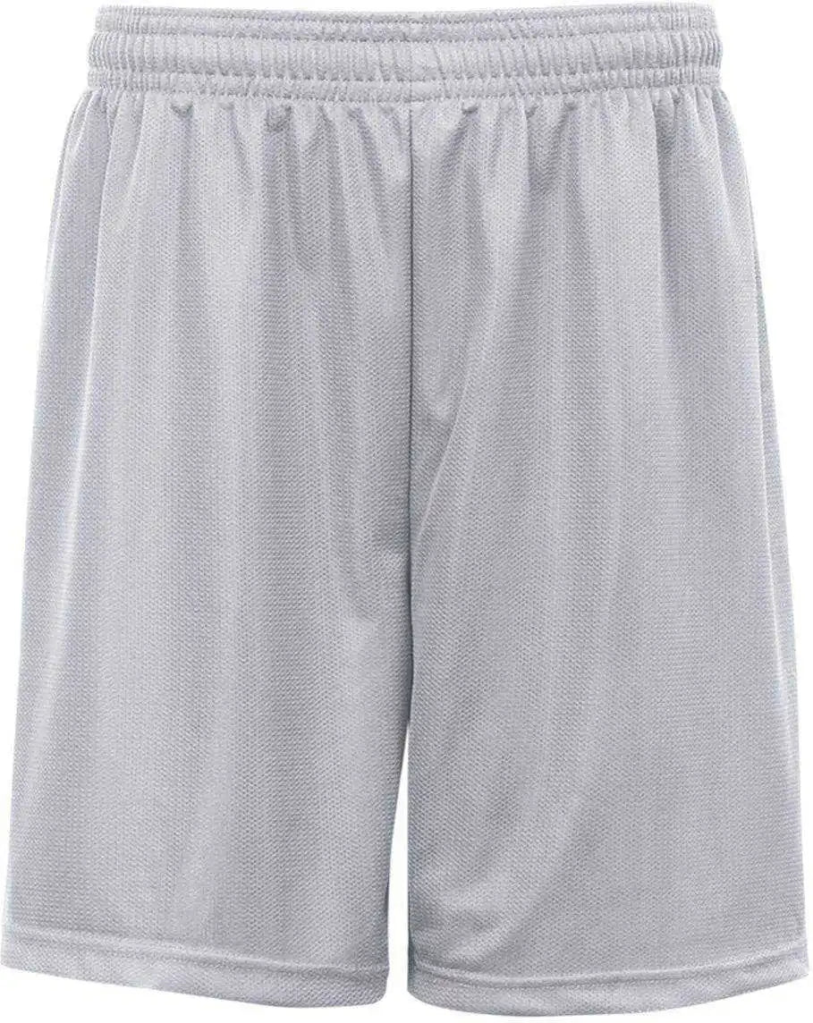 Badger Sport 2237 Youth. Mini Mesh Short - Silver