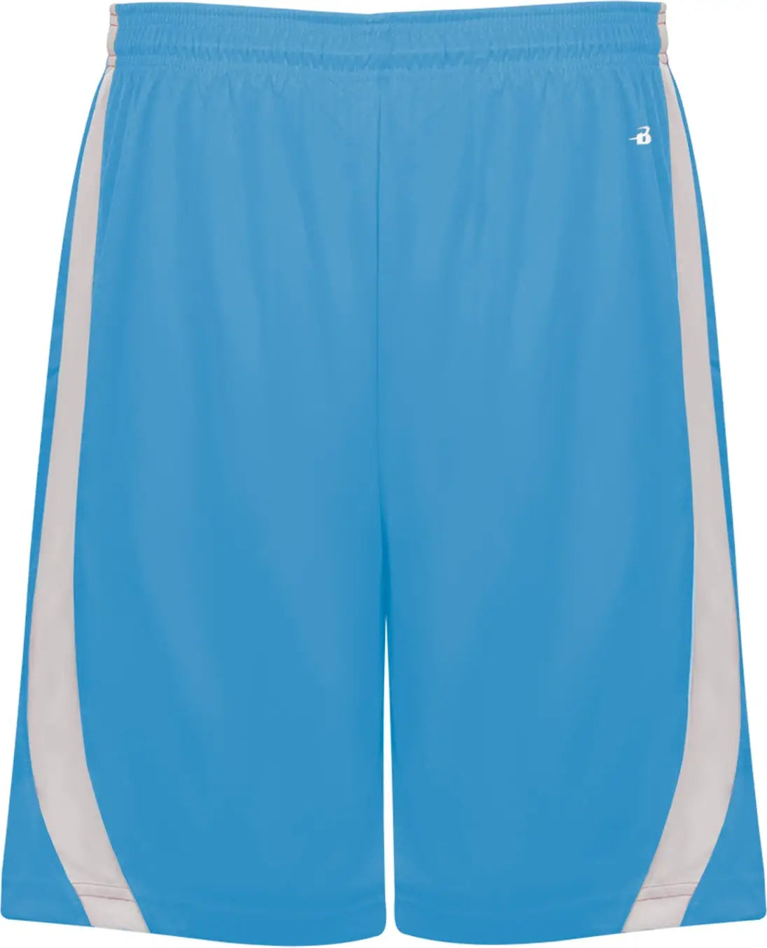Badger Sport 2244 B-slam Rev. Youth Short - Columbia Blue White - s