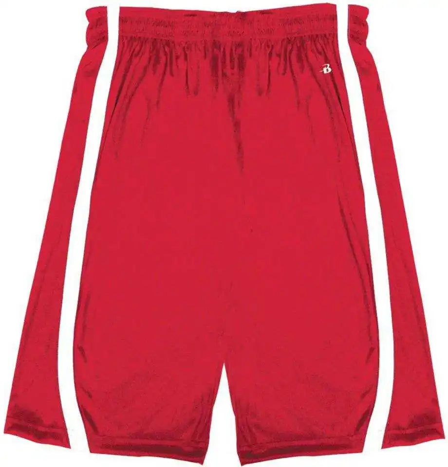 Badger Sport 2244 B-slam Youth Reversible Short - Red White