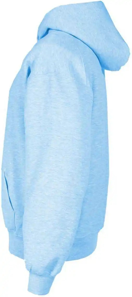 Badger Sport 2254 Youth Hooded Sweatshirt - Columbia Blue