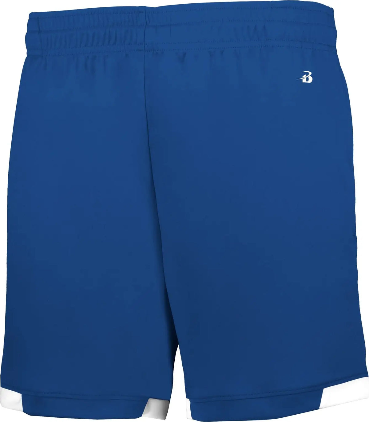 Badger Sport 225900 Youth on the Rise Shorts with Pockets - Royal White - Xs