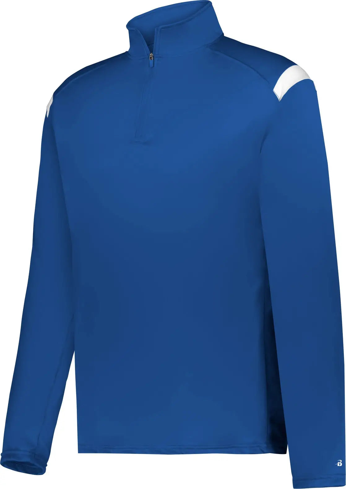 Badger Sport 226500 Youth on the Rise 1/4 Zip Pullover - Royal White - Xs