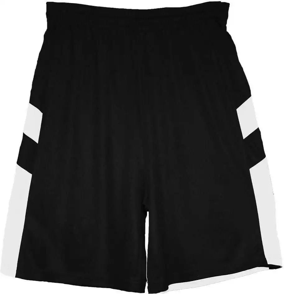 Badger Sport 2266 B-pivot Reversible Youth Short - Black White
