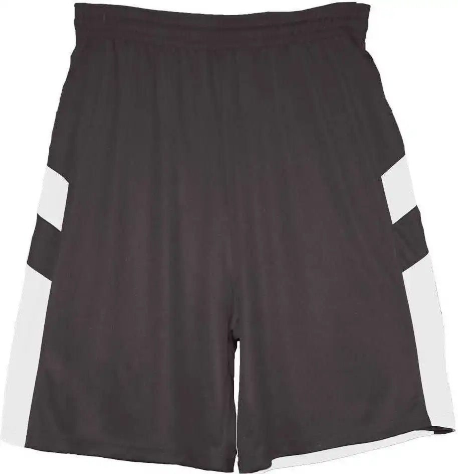Badger Sport 2266 B-pivot Reversible Youth Short - Graphite White
