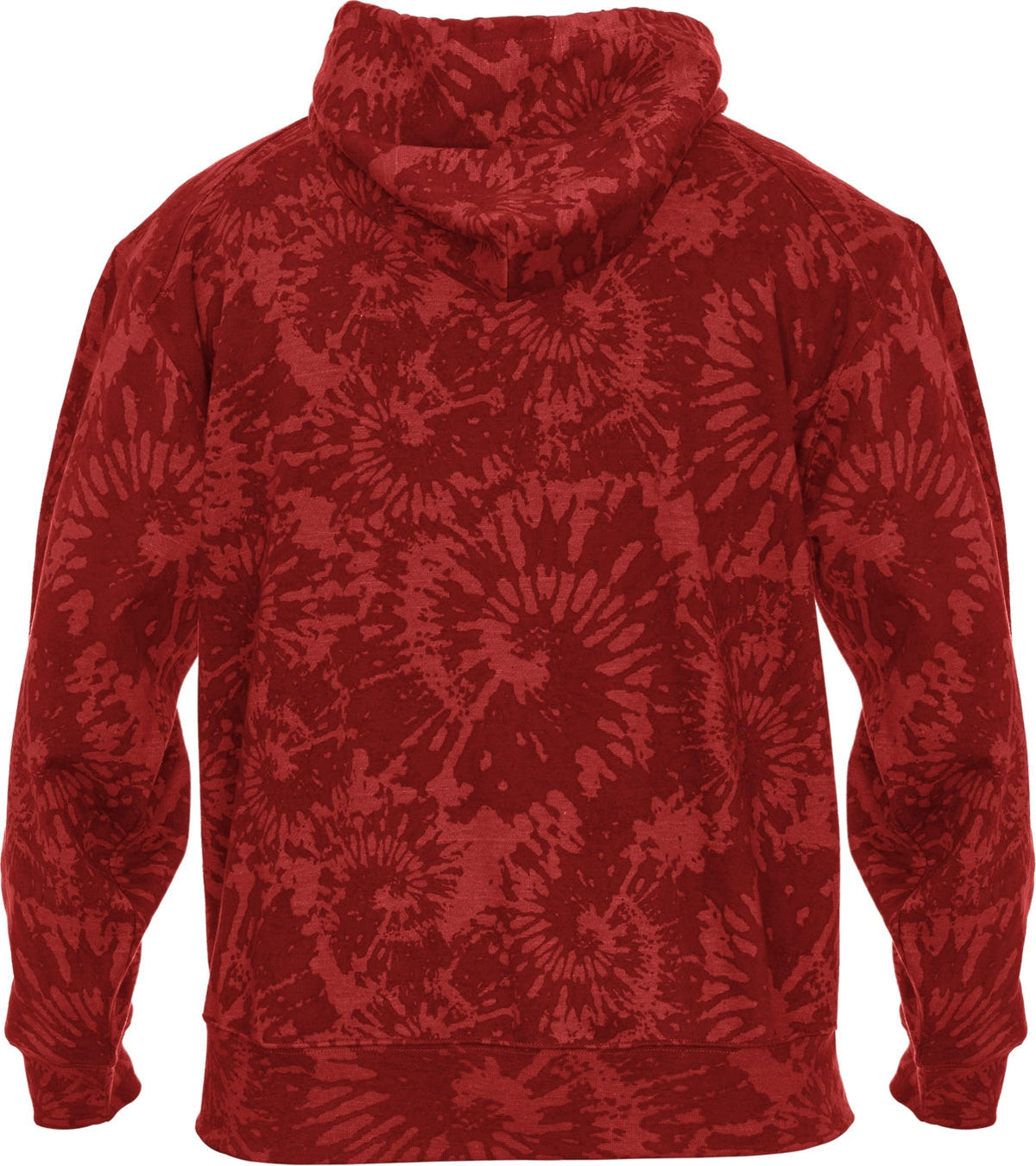Badger Sport 2275 Athletic Fleece Youth Tie Die Hoodie - Red Vintage Tie-dye