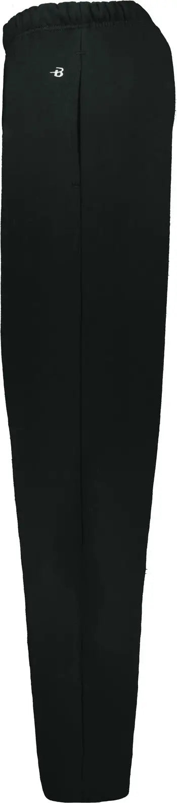 Badger Sport 2277 Youth Open Bottom Fleece Pant - Black