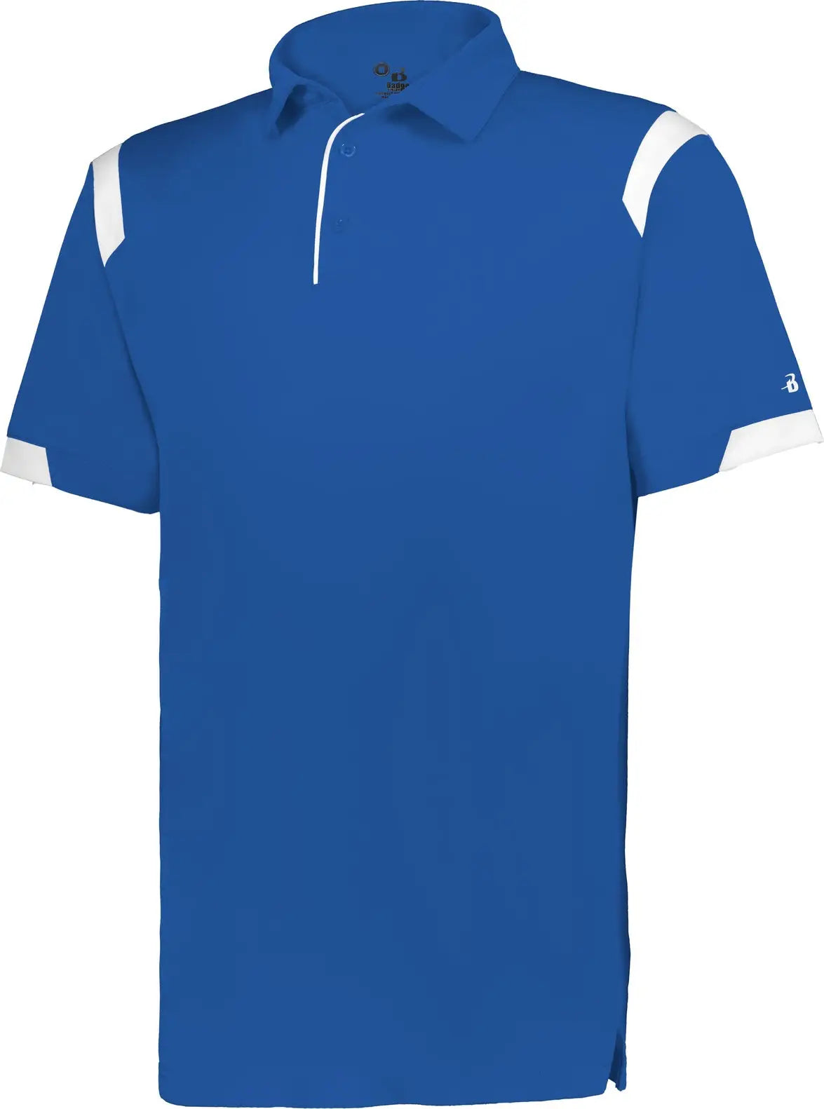Badger Sport 235000 Youth on the Rise Polo - Royal White