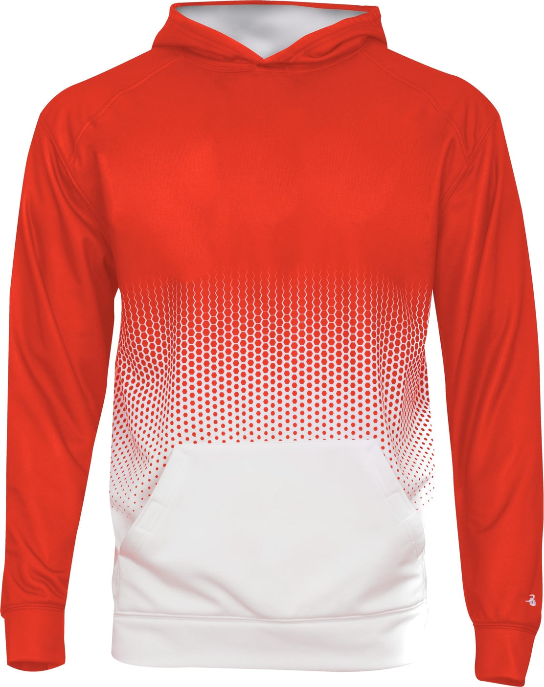Badger Sport 2404 Hex 2.0 Youth Hoodie - Burnt Orange - Xs