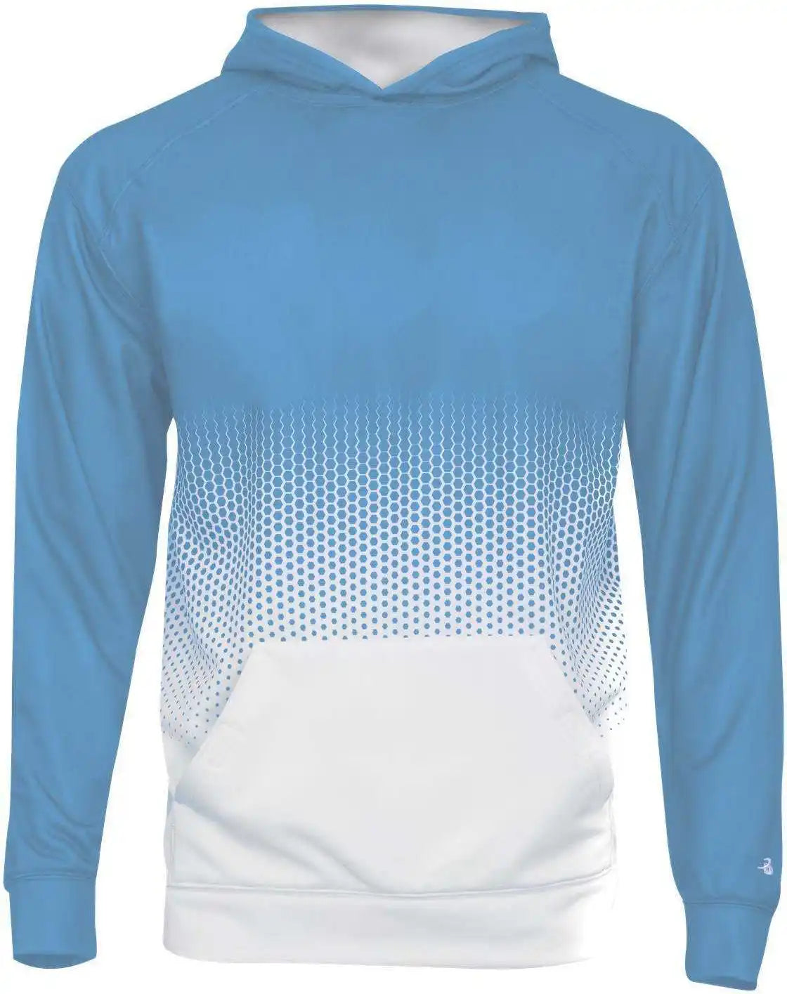 Badger Sport 2404 Hex 2.0 Youth Hoodie - Columbia Blue