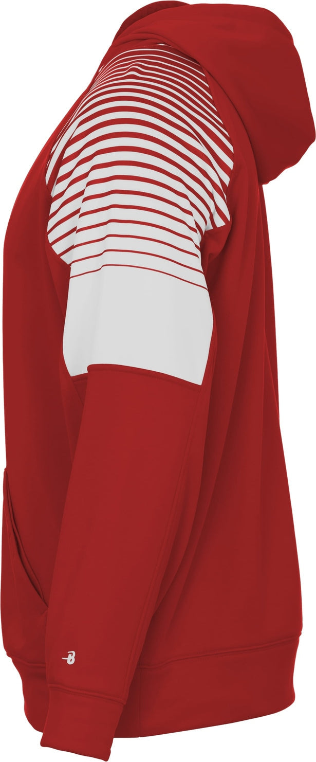 Badger Sport 2405 Lineup Youth Hoodie - Red