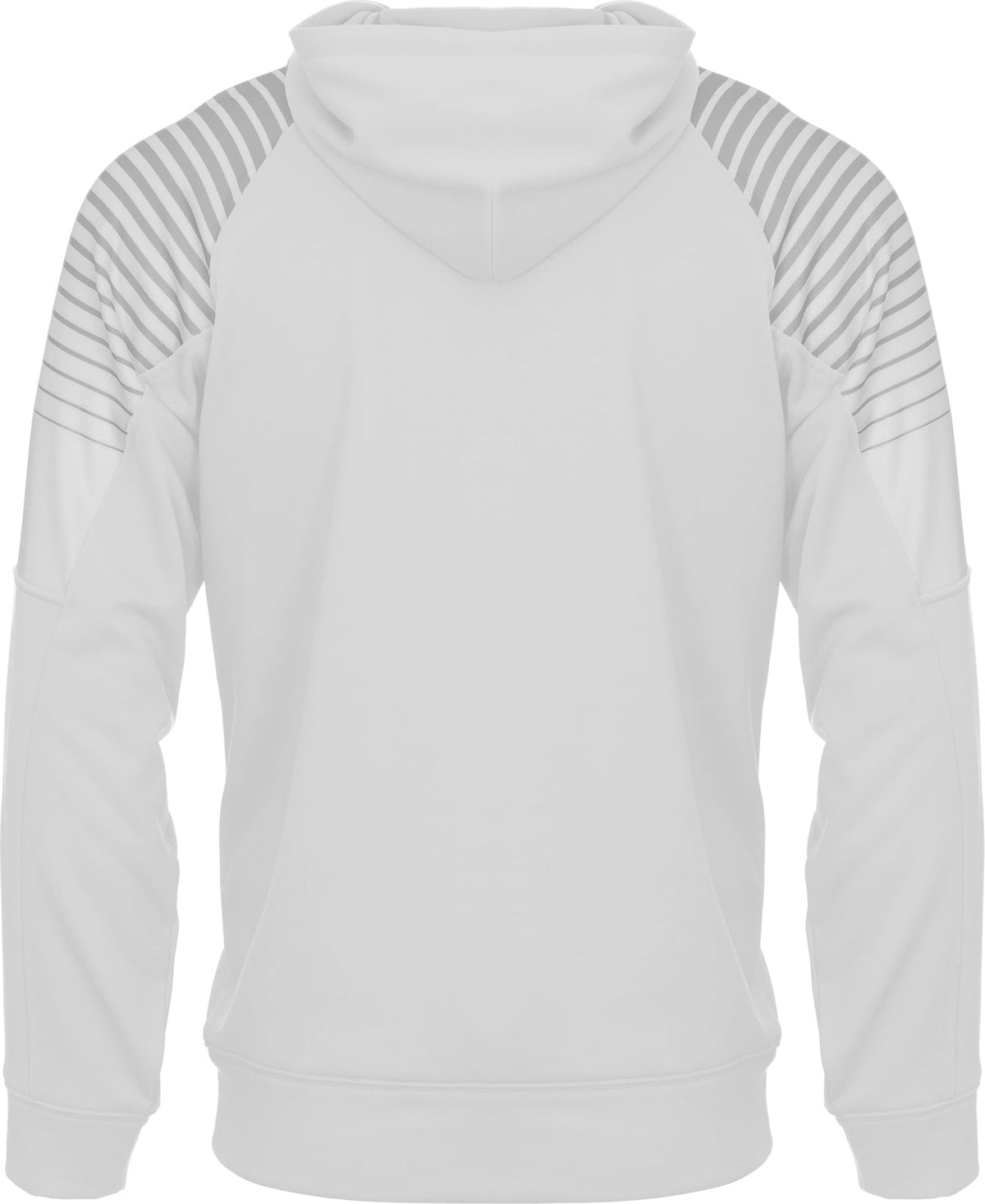 Badger Sport 2405 Lineup Youth Hoodie - White Silver