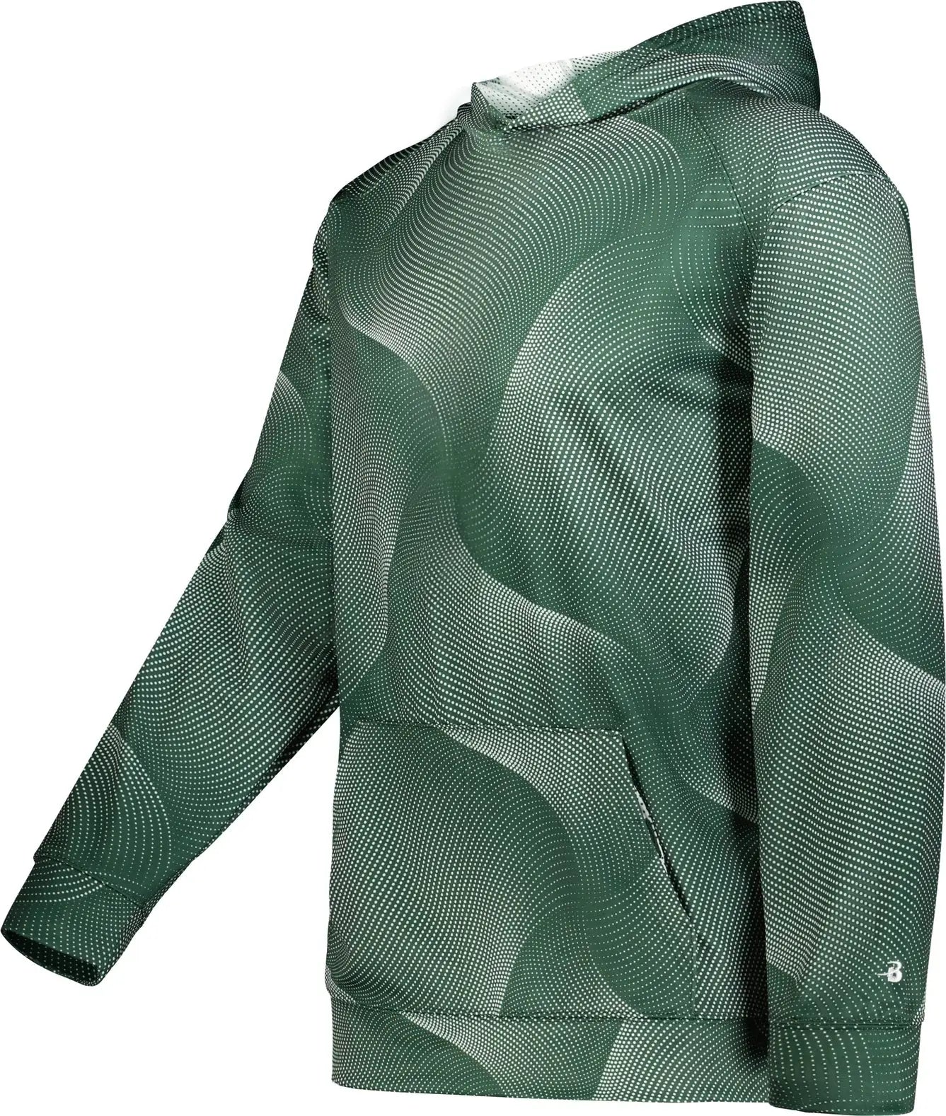 Badger Sport 241300 Youth Warp Fleece Hoodie - Forest - Xs