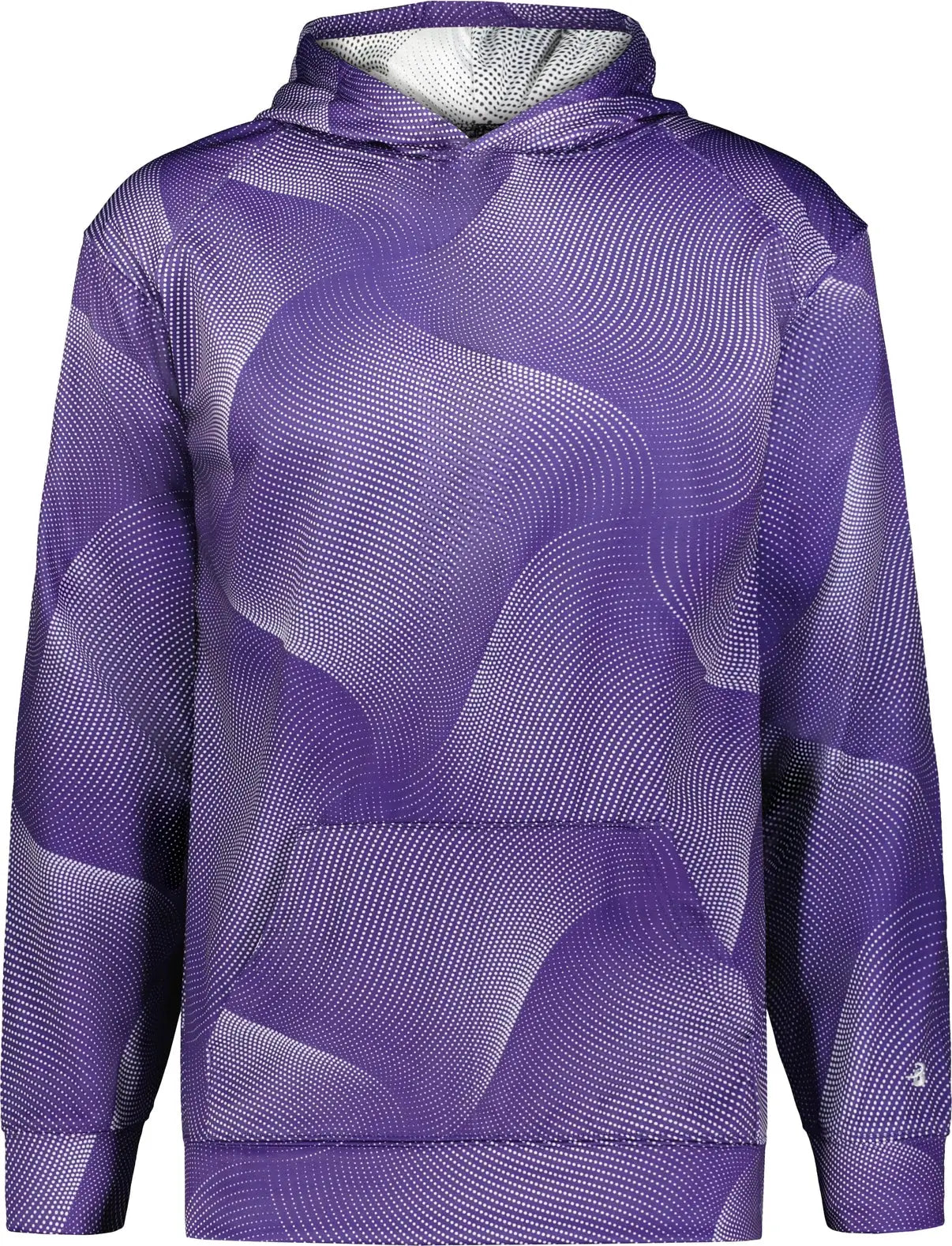 Badger Sport 241300 Youth Warp Fleece Hoodie - Purple - Xs