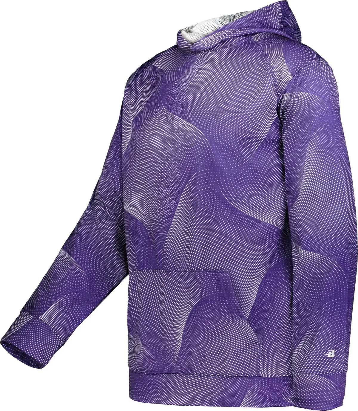 Badger Sport 241300 Youth Warp Fleece Hoodie - Purple