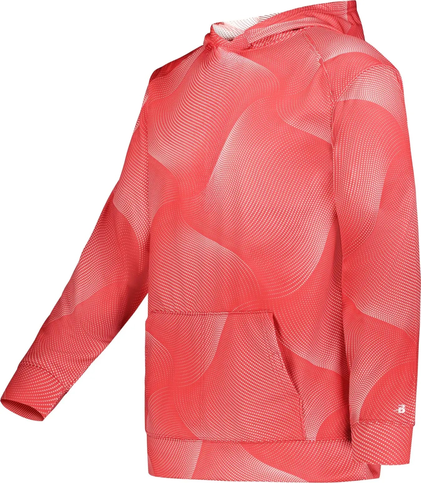 Badger Sport 241300 Youth Warp Fleece Hoodie - Red