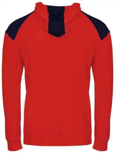 Badger Sport 2440 Breakout Performance Fleece Youth Hoodie - Red Navy