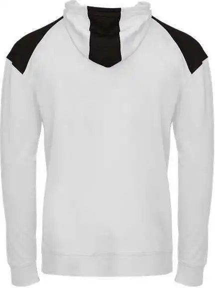Badger Sport 2440 Breakout Performance Fleece Youth Hoodie - White Black