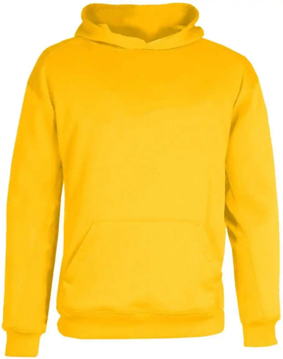 Badger Sport 2454 Poly Fleece Youth Hoodie Gold