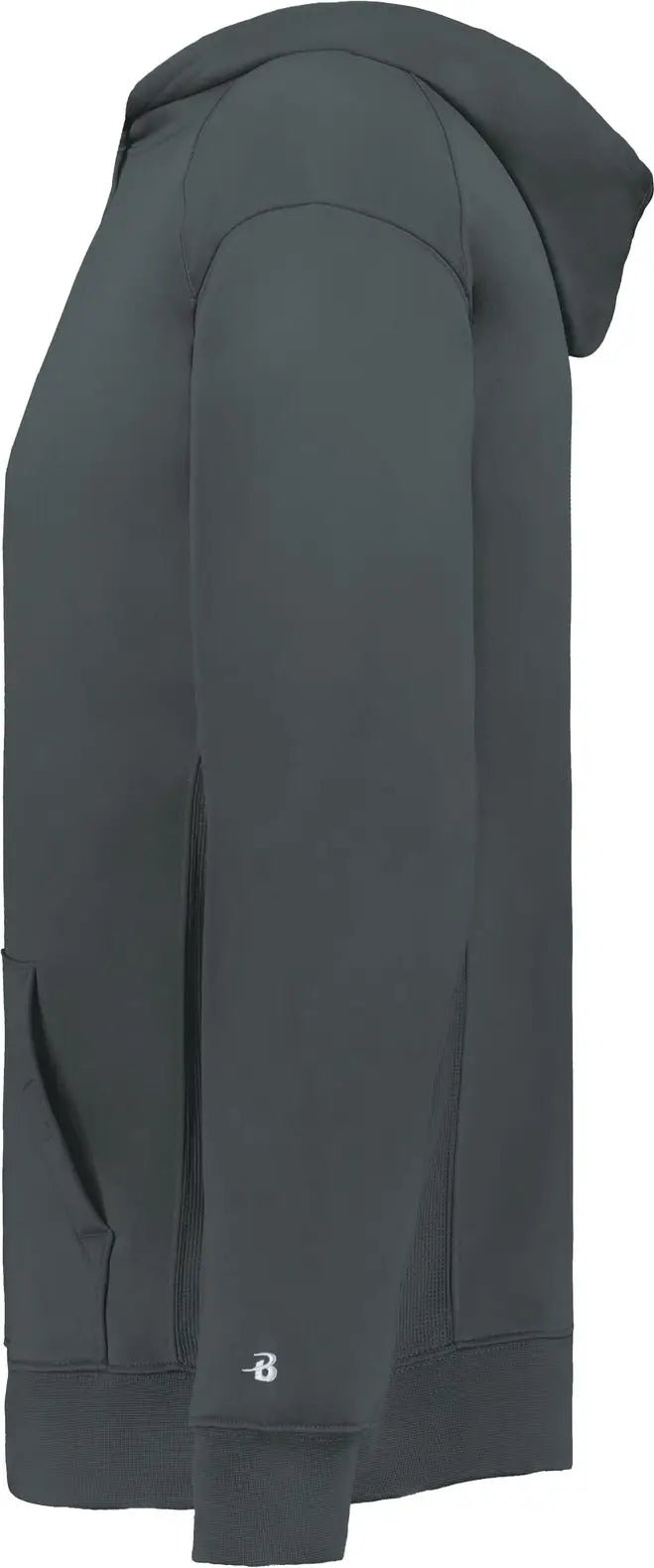 Badger Sport 2454 Poly Fleece Youth Hoodie - Graphite