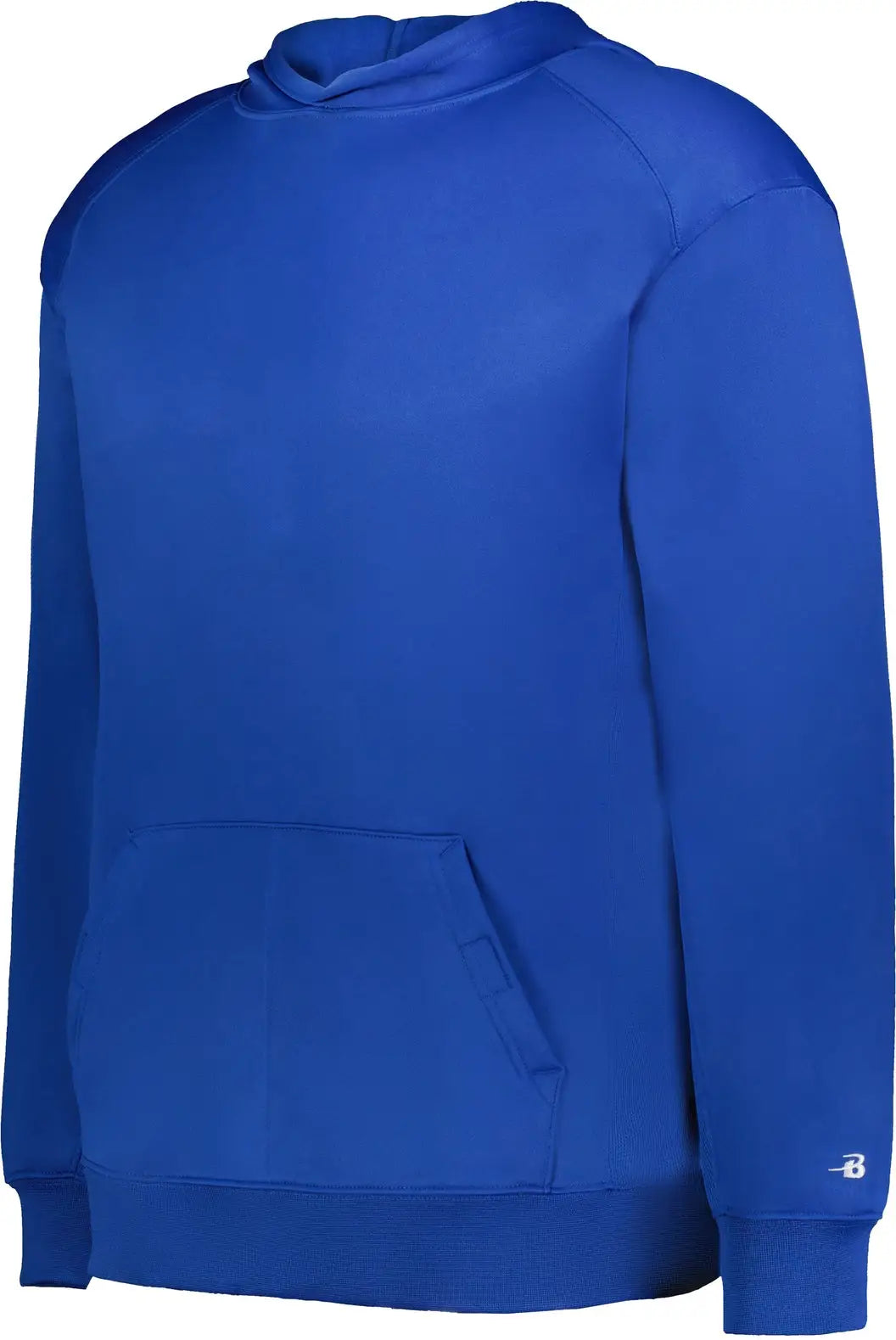 Badger Sport 2454 Poly Fleece Youth Hoodie - Royal - Xs